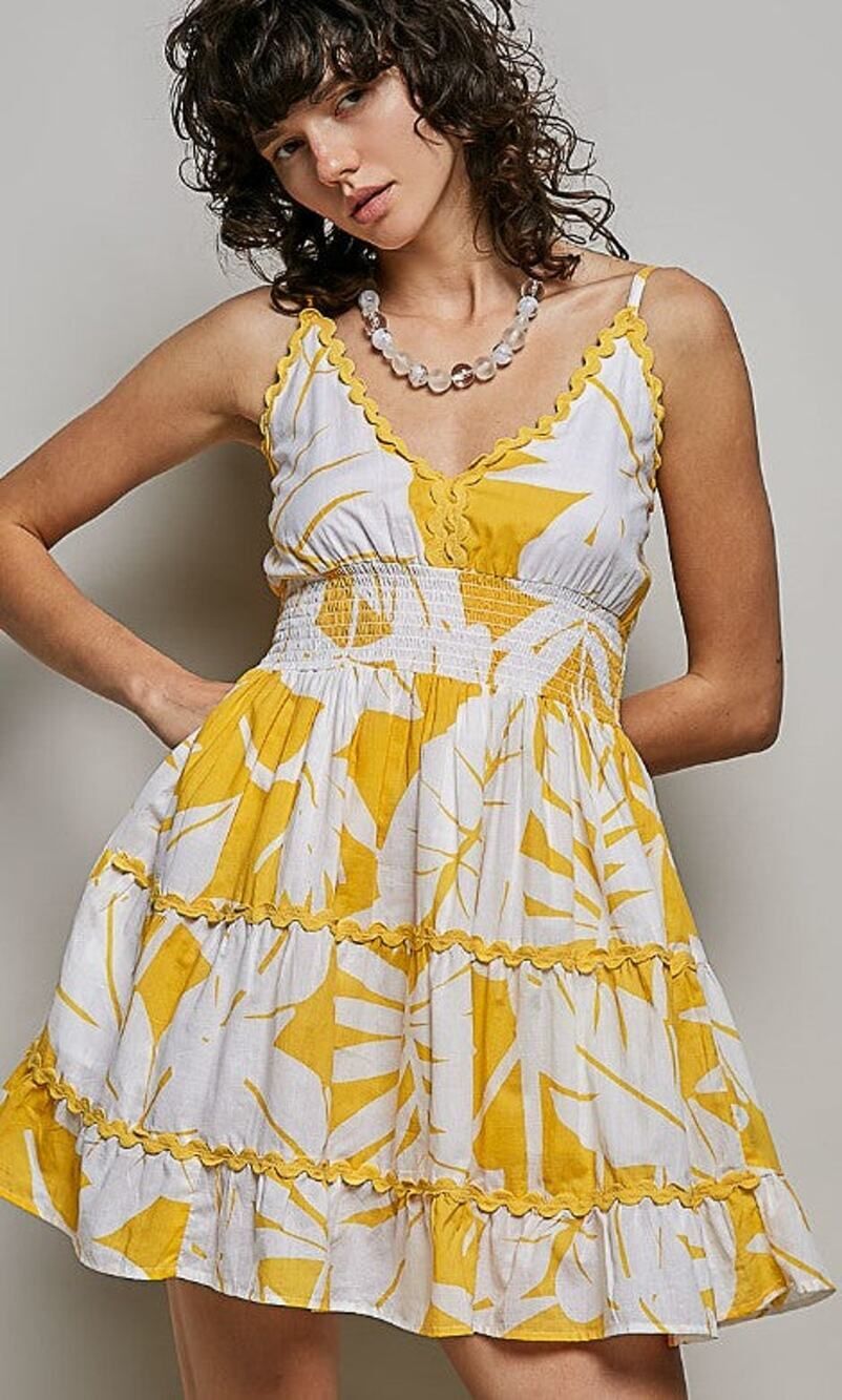 POL Sunny Floral Cotton Dress